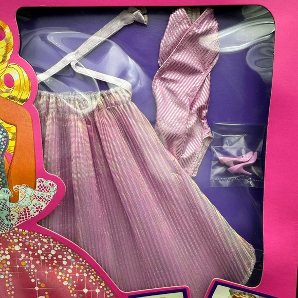 Barbie Fashions 1986 Jewel Secrets Gown Purse 1860 Mattel NIB Box Dmg Vintage - Picture 8 of 16